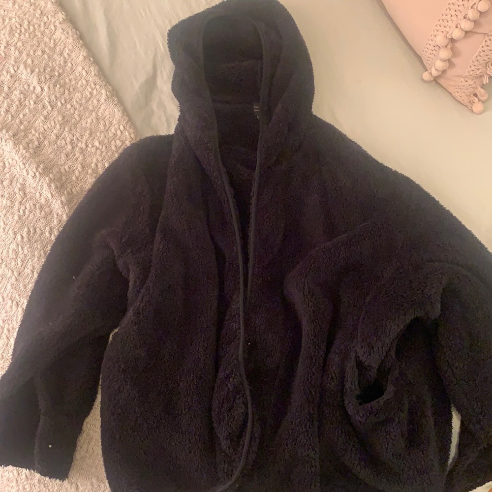 Forever 21 Black Teddy Jacket